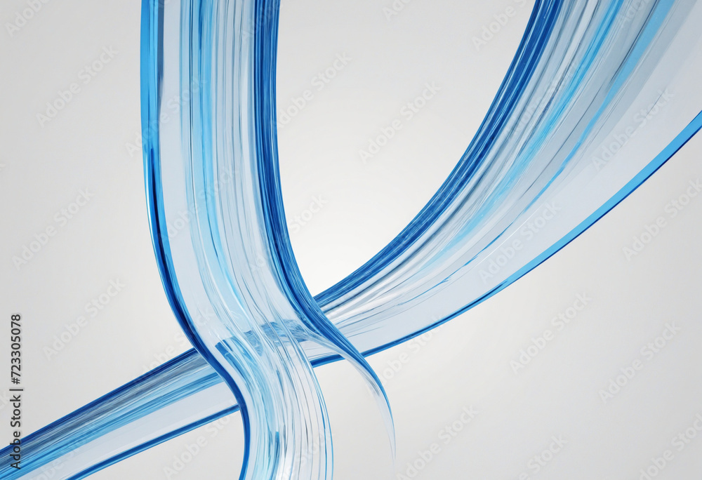 Poster flowing azure: a dimensional interpretation