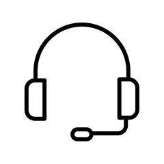 headphones, call, hotline - simple vector icon