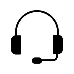 headphones, call, hotline - simple vector icon