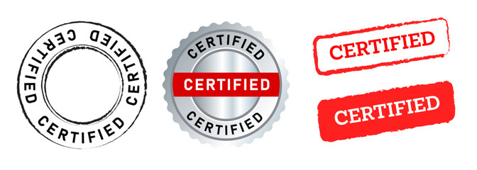 certified seal label sticker stamp accepted confirmed best accredited authorized