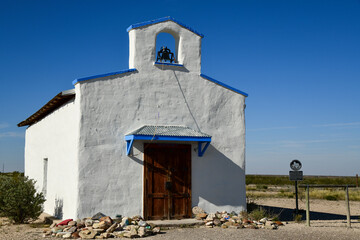 Fototapeta na wymiar Calera Chapel, Toyahvale, West Texas