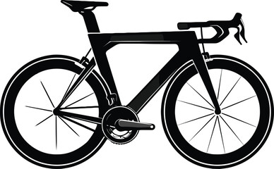 Professional Cyclist Silhouette Vector Design