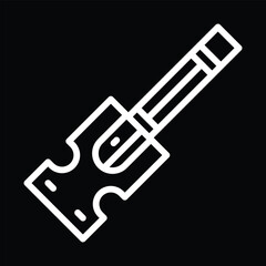 Spatula Icon, Spatula Vector Art Illustration