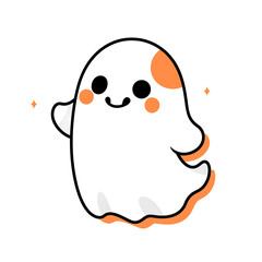 cartoon ghost - Halloween