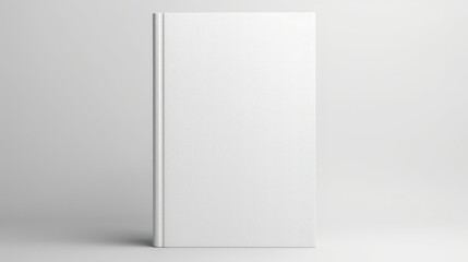 Blank book mockup isolated on white background