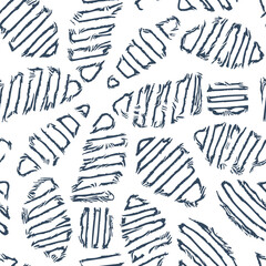 Seamless pattern with a simple abstract drawing. Vector