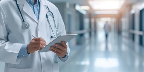 Close up shot of an unrecognizable doctor with stethoscope