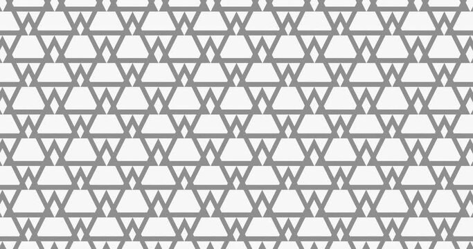 Seamless looped white color minimalistic pattern motion graphics background. Abstract flat square shape tile placed together moving in a single direction, animated seamless pattern background