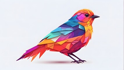 blue and yellow macaw, white background, ai generated