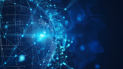 Fototapeta premium Abstract Network Connectivity. Conceptual Illustration Background