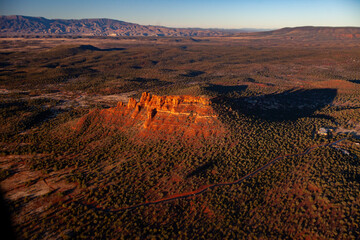 Sedona Red Rock formation at sunrise