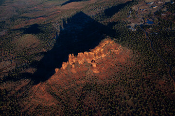 Cock's Comb red rock formation in desert outside of Sedona, Arizona