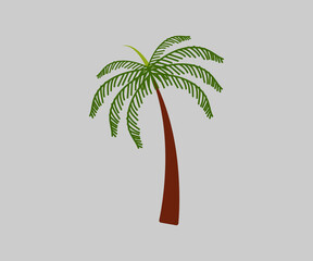 Palm Sunday banner template for Christian holiday, with palm tree leaves