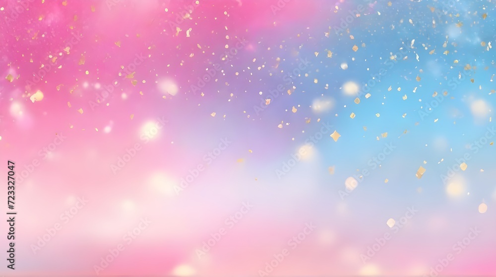 Poster abstract background with bokeh