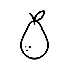  Pear - vector icon