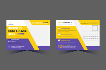 Corporate Professional Business Postcard Design template