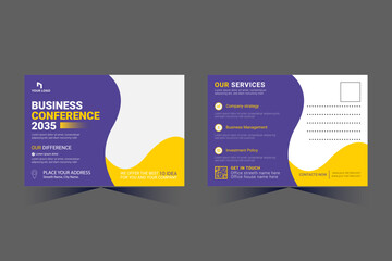 Corporate Professional Business Postcard Design template