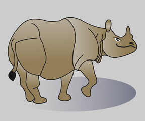 rhino cartoon illustration