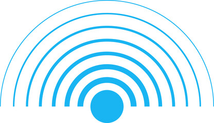 Obraz premium Radar vector icons. Signal concentric circles. Sound wave background radio station signal. Sonar sound waves. Vector illustration.