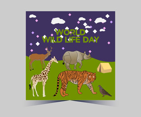 World wide life day post design