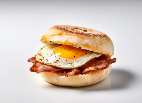 Bacon and egg sandwich