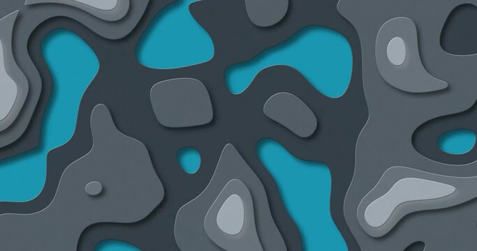Grey and blue colored Abstract liquid ripple topology gradient background. marble mix of colors and alcohol ink topography animation. topography style fluid morphing gradient background animation.