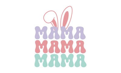 Retro Easter Svg Design, Easter Retro SVG Design, Easter Day SVG Design, Easter SVG Design, Easter Bunny, Easter Egg, Easter Vector, Sublimation