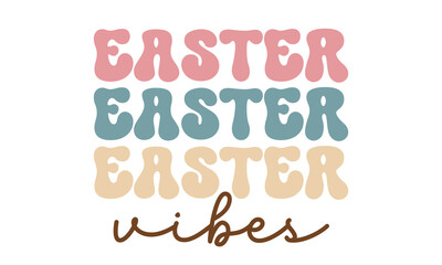 Retro Easter Svg Design, Easter Retro SVG Design, Easter Day SVG Design, Easter SVG Design, Easter Bunny, Easter Egg, Easter Vector, Sublimation