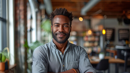 Fototapeta premium portrait of small business owner