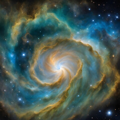 spiral galaxy in deep space