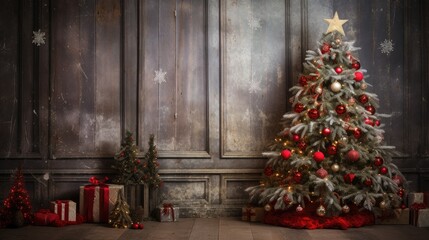 18 Christmas Tree Digital Backdrops