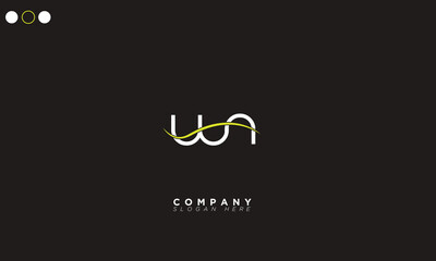  WN Alphabet letters Initials Monogram logo NW, W and N