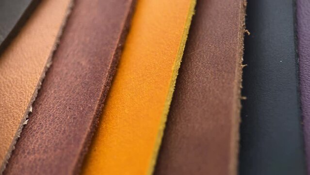 Macro Pieces Of Miscellaneous Leather, Slider Shot