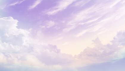 lavender pastel gradient mystical sunlight sky with flowing cumulus clouds texture phone hd...
