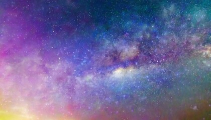 space background with realistic nebula and shining stars colorful cosmos with stardust and milky way