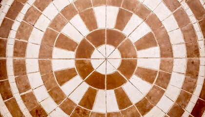 retro pop brown and white floor tile texture image, 16:9 widescreen background / wallpaper, macro photo