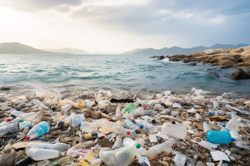 Fototapeta na wymiar Coastal Litter Emergency