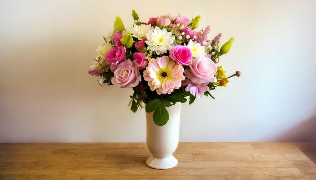 bouquet of fresh flowers in vase