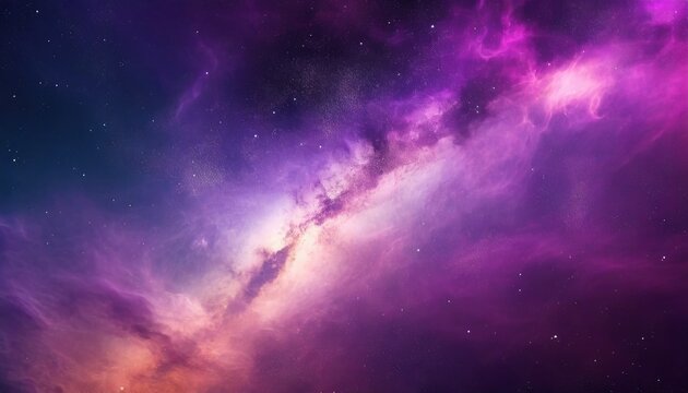 Purple Gradient Cosmic Galaxy Abstract Nebula Cloudscape Hd Phone Wallpaper Ai Generated