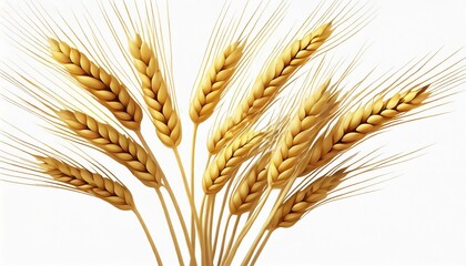 ears of golden wheat cut out