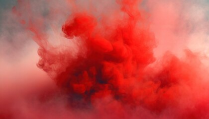 Fototapeta na wymiar red dense smoke combined with red smoke