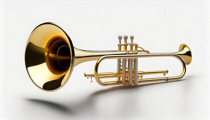 trumpet isolated on a background 