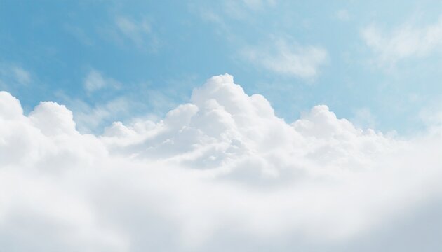cutout clean white cloud backgrounds special effect 3d illustration matte painting concept art