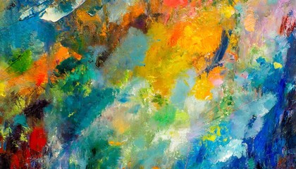 abstract colorful painting palette bright abstract painting similar to a child s drawing traces of...