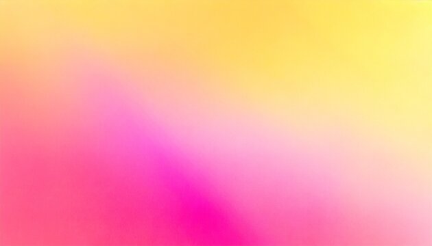 Fuchsia Pink Blurred Yellow Grainy Gradient Background Vibrant Backdrop Banner Poster Wallpaper Website Header Design