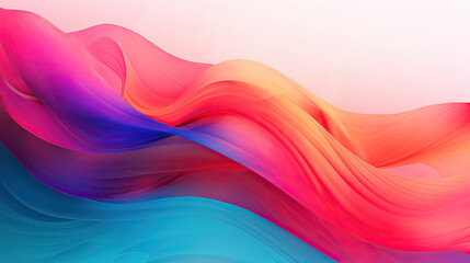 Fototapeta premium Abstract Color Gradient Connection Harmonic Flow Background Ai Generative