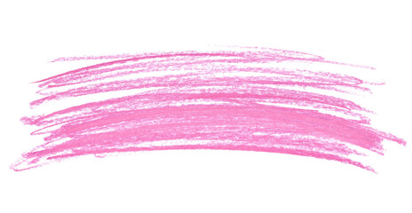 Pink lines, chalk cross hatch, sketching isolated on white background and texture