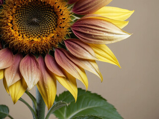 sunflower on background