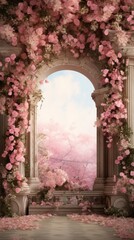 Rococo Rose Garden Backdrop