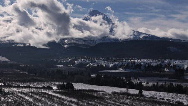 Mount Hood in the Clouds